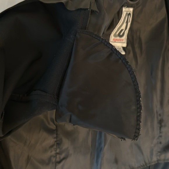 CS Signature Polyvinyl Polyester Rain Jacket Coat Blazer Womens Black Large NWOT - Picture 11 of 12